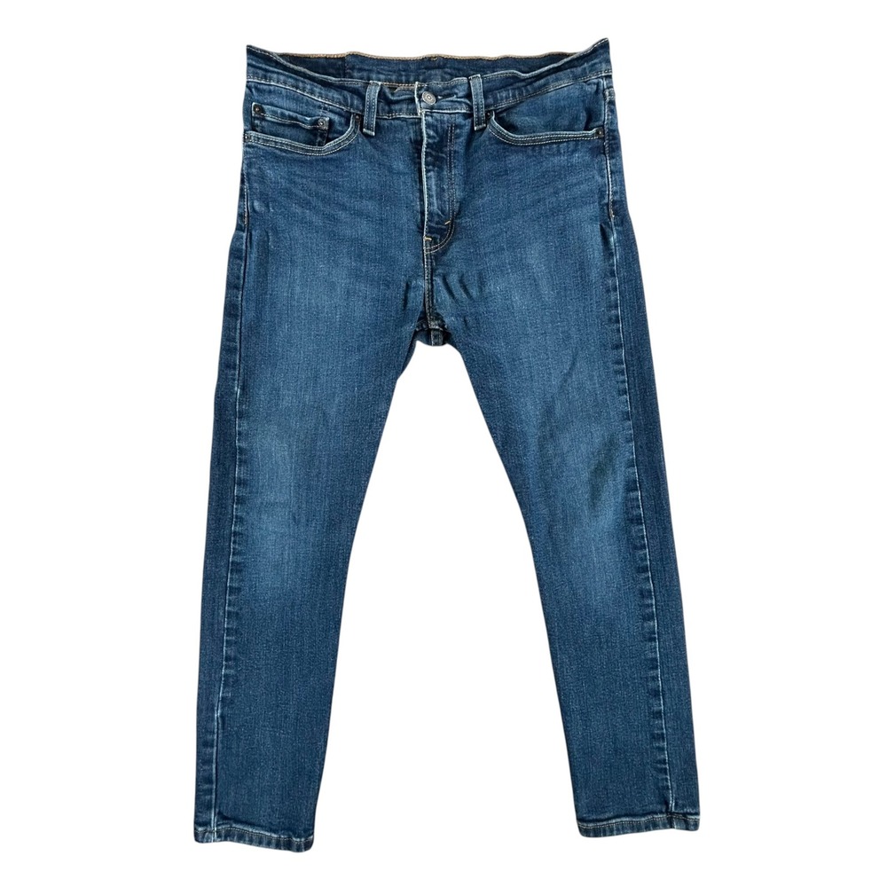 Levis 510 Skinny Fit Jeans Mens 34x30 Blue Denim WaterLess Stretch